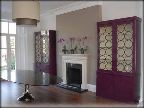 Purple Display Cabinets