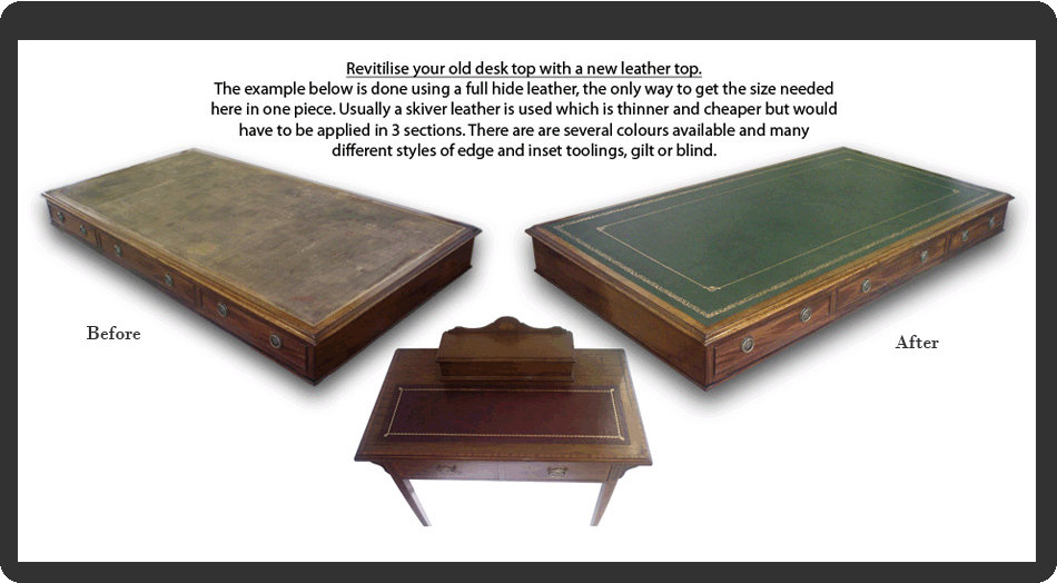 Desk leather replacement
